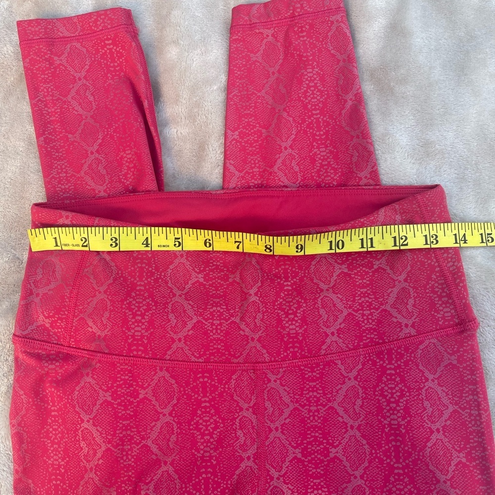 CRZ red Snake Print Leggings size M 8/10 - Picture 9 of 10